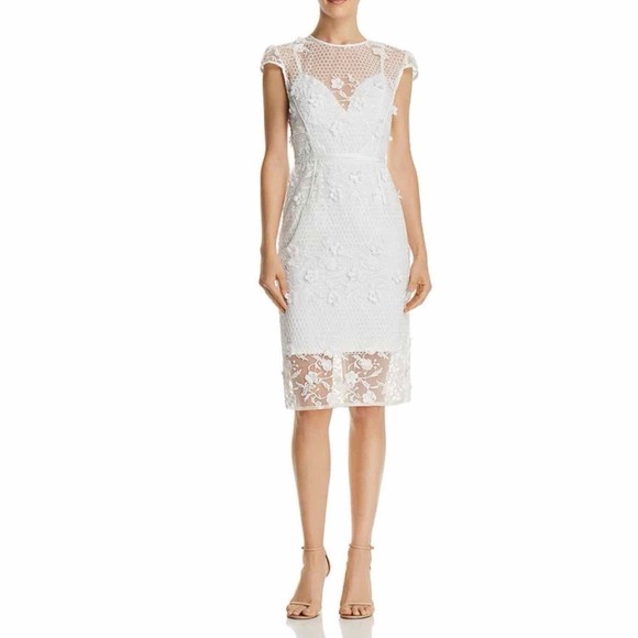 BRONX AND BANCO Osa Lace Dress Size US 6 Medium White - Picture 2 of 13